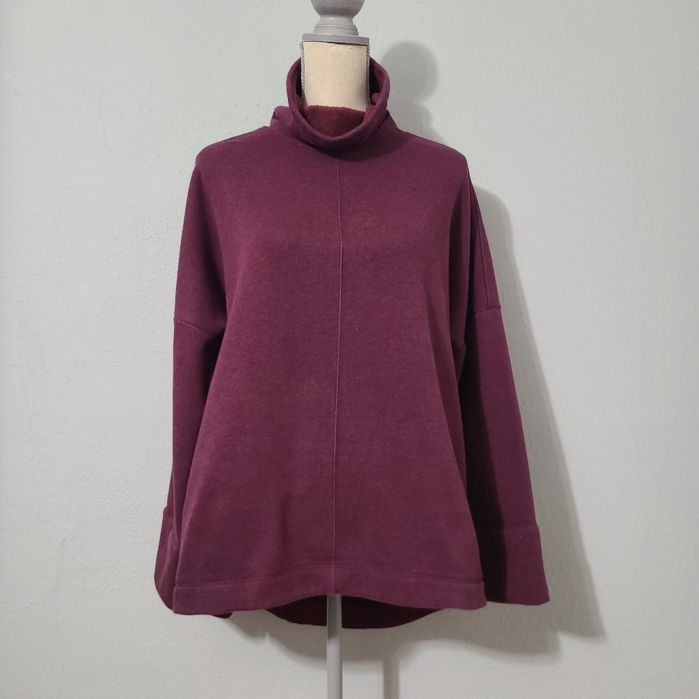 Athleta Cozy Karma Funnel‎ Neck Sweatshirt Size Medium